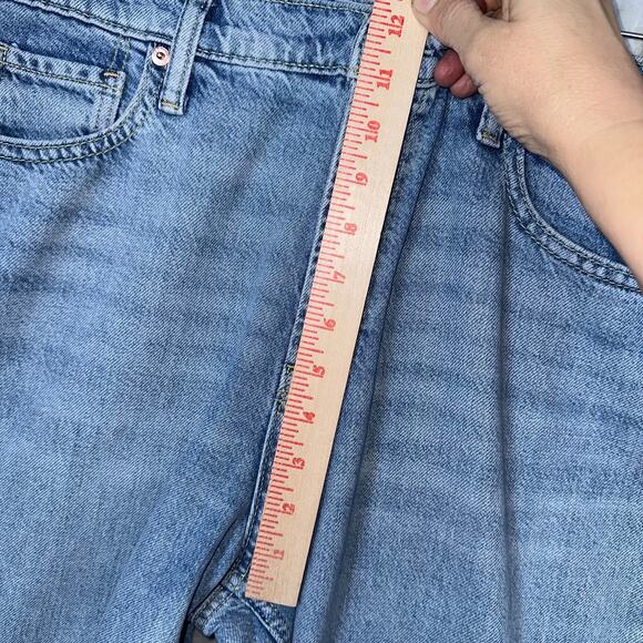 GAP Jeans Womens 30 10 Tall Baggy Mid Rise Ultrasoft Wide Leg Light Wash See Pic - Picture 11 of 15